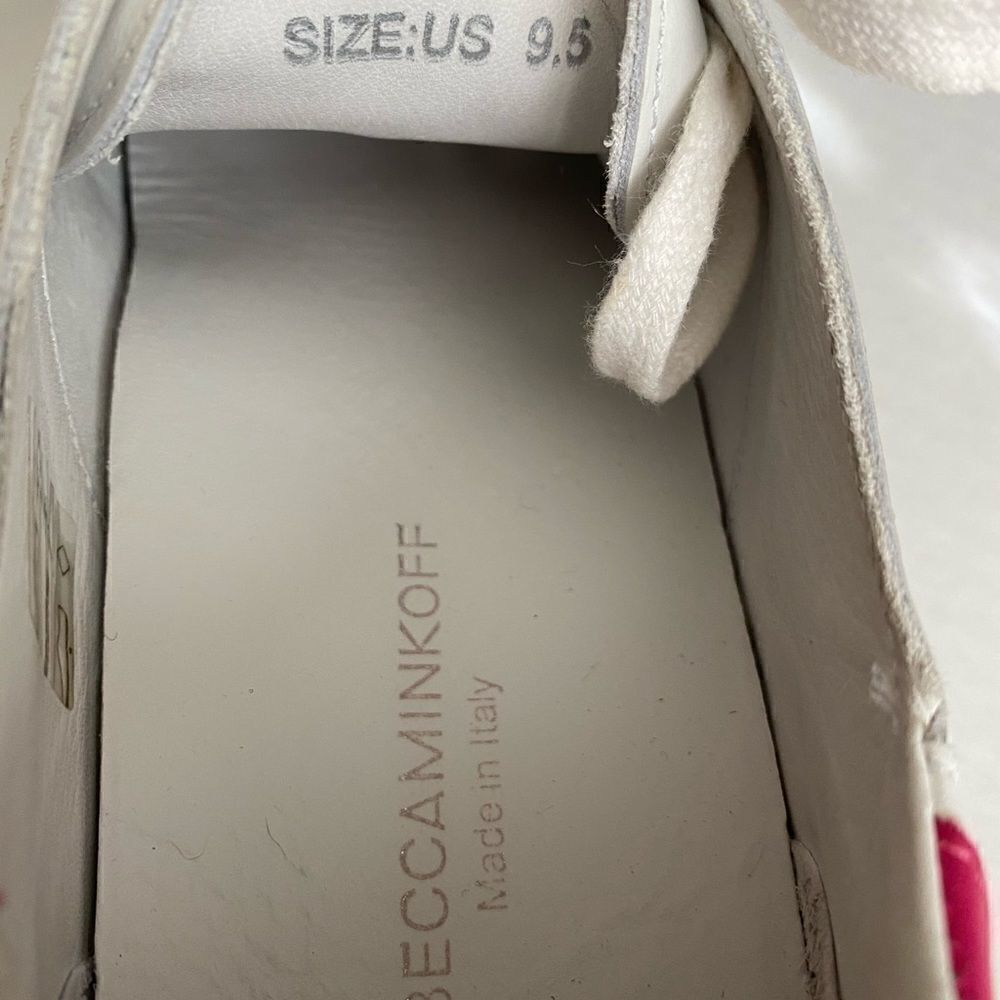 EUC Rebecca Minkoff Leather sneakers. Size 9.5 Original Box - Picture 6 of 16